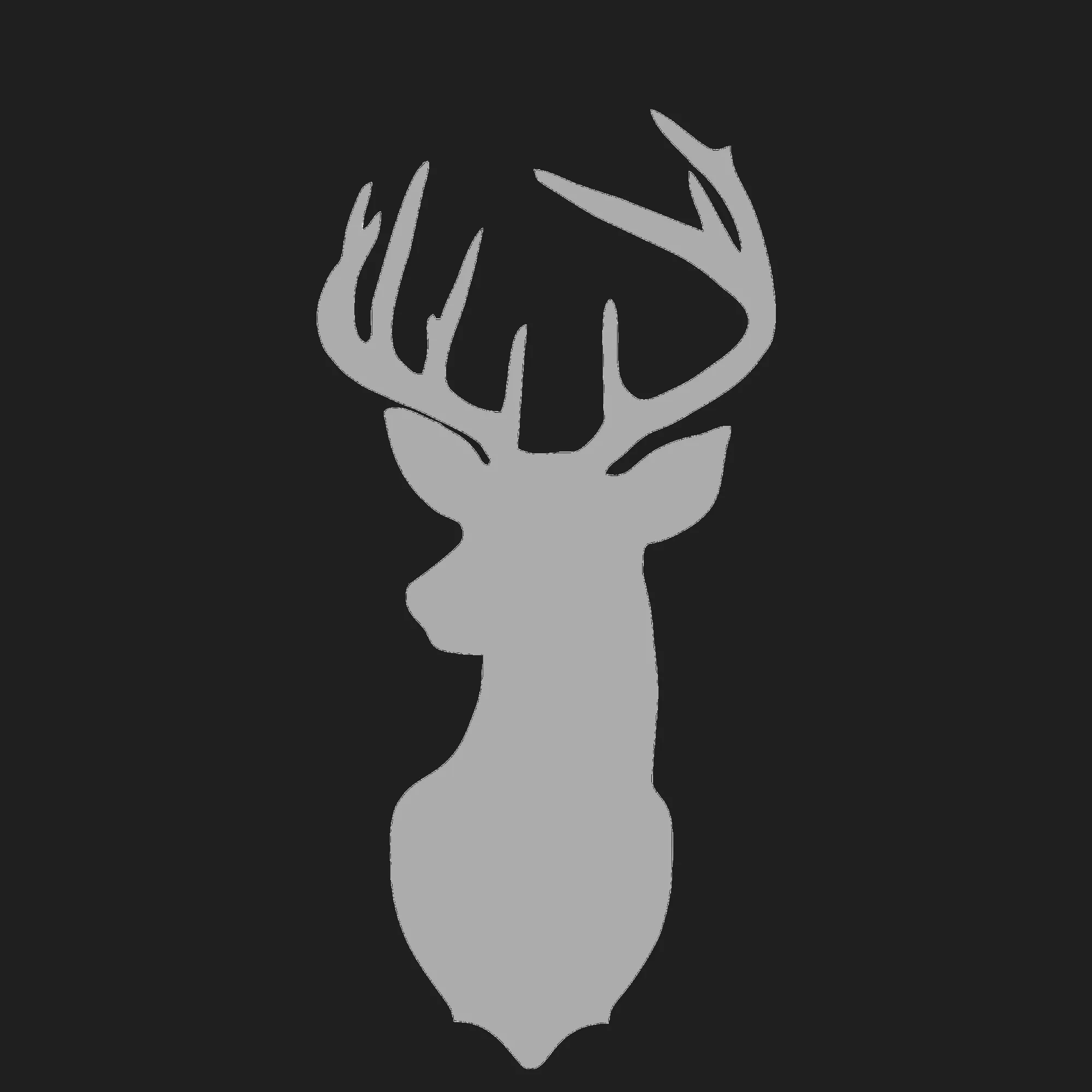 Deer head logo right of header